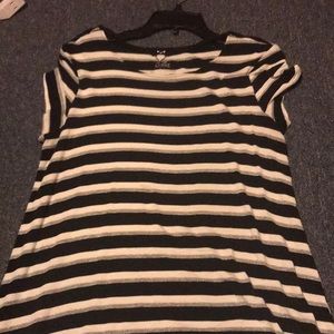 Kids Justice Sparkly Black and White Top